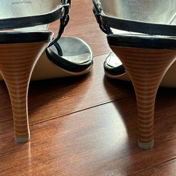 Calvin Klein Women's Black Slingback Sandal, Size 8 1/2 - Picture 3 of 5